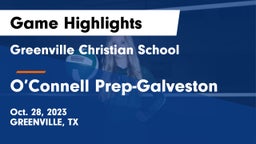 Greenville Christian School vs O’Connell Prep-Galveston Game Highlights - Oct. 28, 2023