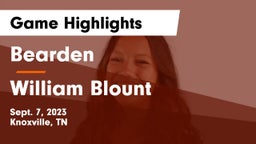 Bearden  vs William Blount  Game Highlights - Sept. 7, 2023