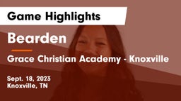 Bearden  vs Grace Christian Academy - Knoxville Game Highlights - Sept. 18, 2023