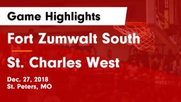 Fort Zumwalt South  vs St. Charles West  Game Highlights - Dec. 27, 2018