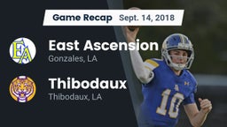 Recap: East Ascension  vs. Thibodaux  2018