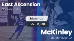 Matchup: East Ascension High vs. McKinley  2018