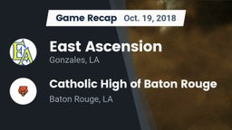 Recap: East Ascension  vs. Catholic High of Baton Rouge 2018