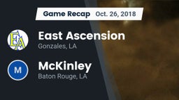 Recap: East Ascension  vs. McKinley  2018