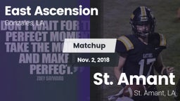 Matchup: East Ascension High vs. St. Amant  2018