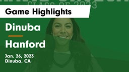 Dinuba  vs Hanford Game Highlights - Jan. 26, 2023