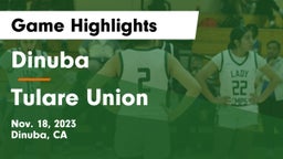 Dinuba  vs Tulare Union  Game Highlights - Nov. 18, 2023