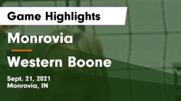 Monrovia  vs Western Boone  Game Highlights - Sept. 21, 2021