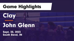 Clay  vs John Glenn  Game Highlights - Sept. 30, 2023