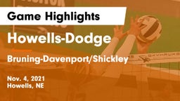 Howells-Dodge  vs Bruning-Davenport/Shickley  Game Highlights - Nov. 4, 2021