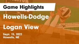 Howells-Dodge  vs Logan View  Game Highlights - Sept. 15, 2022