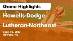Howells-Dodge  vs Lutheran-Northeast  Game Highlights - Sept. 20, 2022
