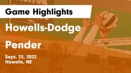 Howells-Dodge  vs Pender  Game Highlights - Sept. 23, 2022