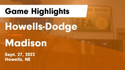Howells-Dodge  vs Madison  Game Highlights - Sept. 27, 2022