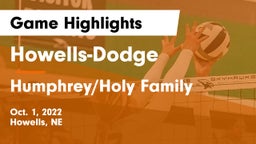Howells-Dodge  vs Humphrey/Holy Family  Game Highlights - Oct. 1, 2022