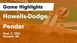 Howells-Dodge  vs Pender  Game Highlights - Sept. 5, 2023