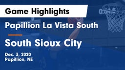 Papillion La Vista South  vs South Sioux City  Game Highlights - Dec. 3, 2020