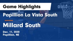 Papillion La Vista South  vs Millard South  Game Highlights - Dec. 11, 2020