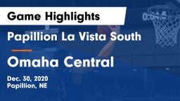 Papillion La Vista South  vs Omaha Central  Game Highlights - Dec. 30, 2020