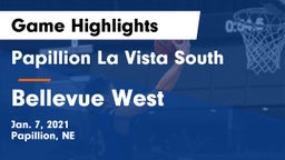 Papillion La Vista South  vs Bellevue West  Game Highlights - Jan. 7, 2021