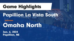 Papillion La Vista South  vs Omaha North  Game Highlights - Jan. 6, 2024