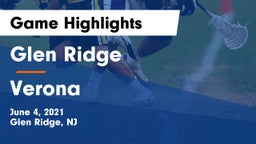 Glen Ridge  vs Verona  Game Highlights - June 4, 2021