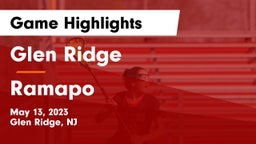 Glen Ridge  vs Ramapo  Game Highlights - May 13, 2023