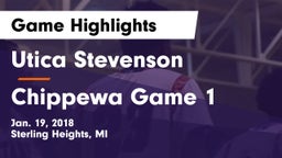 Utica Stevenson  vs Chippewa Game 1 Game Highlights - Jan. 19, 2018