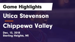 Utica Stevenson  vs Chippewa Valley  Game Highlights - Dec. 13, 2018