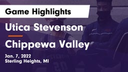 Utica Stevenson  vs Chippewa Valley  Game Highlights - Jan. 7, 2022