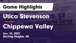 Utica Stevenson  vs Chippewa Valley  Game Highlights - Jan. 26, 2022