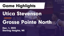 Utica Stevenson  vs Grosse Pointe North  Game Highlights - Dec. 1, 2023