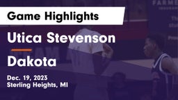Utica Stevenson  vs Dakota  Game Highlights - Dec. 19, 2023
