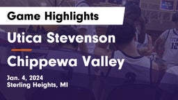 Utica Stevenson  vs Chippewa Valley  Game Highlights - Jan. 4, 2024