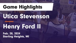 Utica Stevenson  vs Henry Ford II  Game Highlights - Feb. 28, 2024