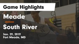 Meade  vs South River  Game Highlights - Jan. 29, 2019