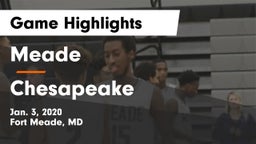 Meade  vs Chesapeake  Game Highlights - Jan. 3, 2020