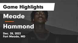 Meade  vs Hammond Game Highlights - Dec. 28, 2022