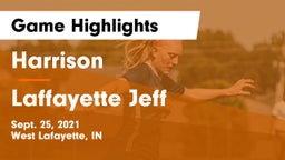 Harrison  vs Laffayette Jeff Game Highlights - Sept. 25, 2021