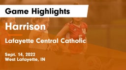 Harrison  vs Lafayette Central Catholic  Game Highlights - Sept. 14, 2022