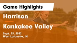 Harrison  vs Kankakee Valley  Game Highlights - Sept. 29, 2022