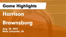 Harrison  vs Brownsburg Game Highlights - Aug. 28, 2023