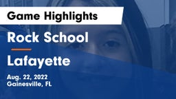 Rock School vs Lafayette  Game Highlights - Aug. 22, 2022