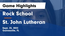 Rock School vs St. John Lutheran Game Highlights - Sept. 23, 2022