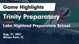 Trinity Preparatory  vs Lake Highland Preparatory School Game Highlights - Aug. 31, 2021