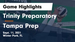 Trinity Preparatory  vs Tampa Prep Game Highlights - Sept. 11, 2021