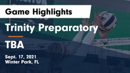Trinity Preparatory  vs TBA Game Highlights - Sept. 17, 2021