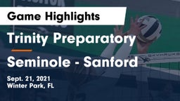Trinity Preparatory  vs Seminole  - Sanford Game Highlights - Sept. 21, 2021