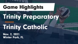 Trinity Preparatory  vs Trinity Catholic  Game Highlights - Nov. 2, 2021