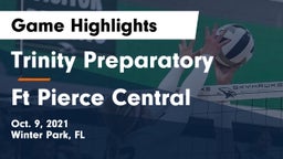 Trinity Preparatory  vs Ft Pierce Central   Game Highlights - Oct. 9, 2021